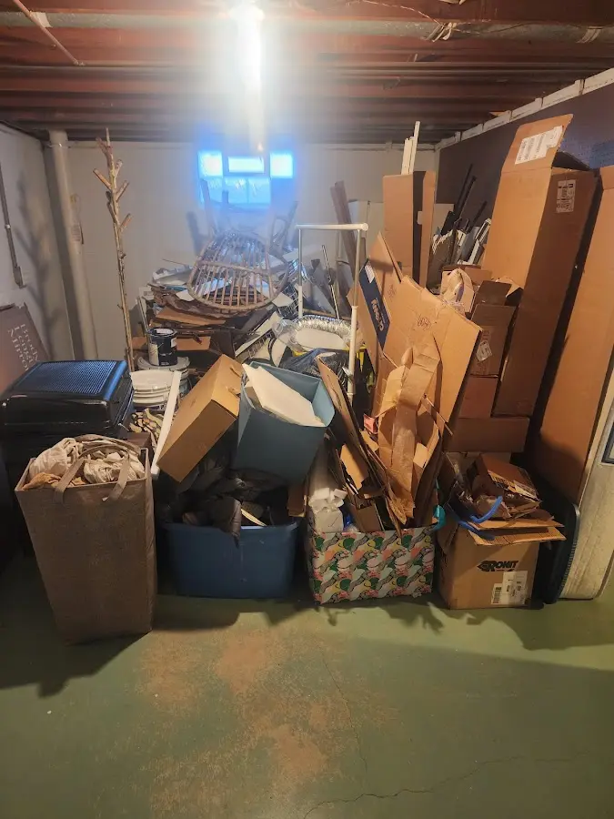 Roll-off dumpster container at job site for Construction Dumpster Rental in Brillion